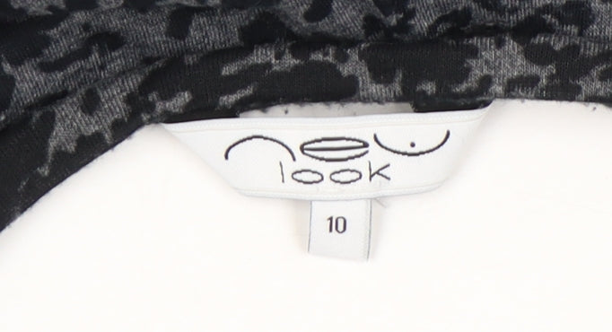 New Look Women's Black Animal Print Tank Top