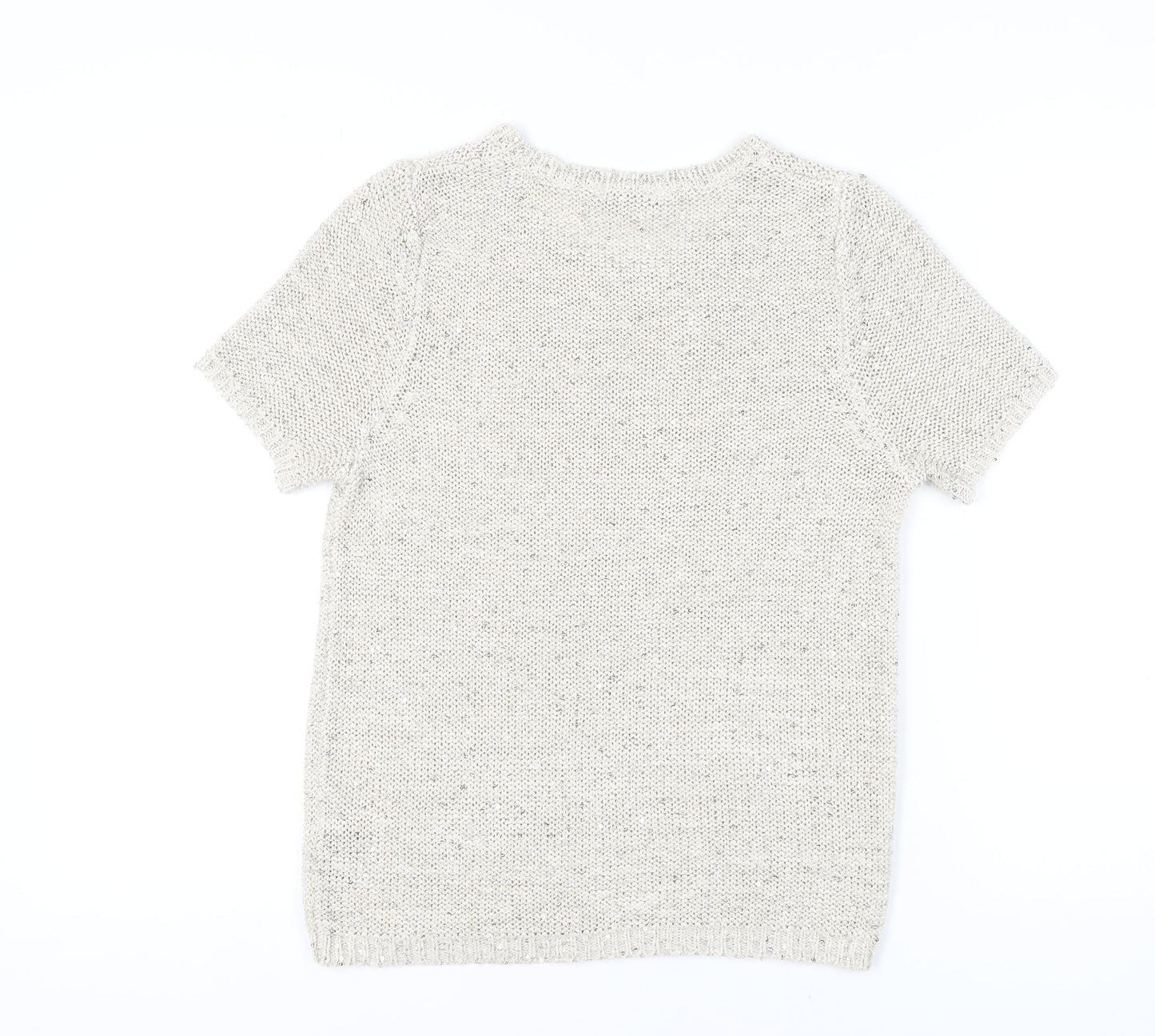 Womens UK Size 14 Marks and Spencer Beige Pullover Jumper