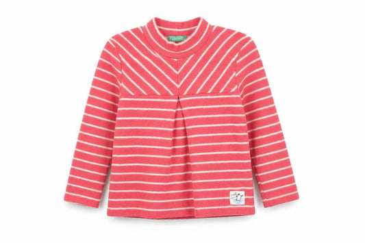 United Colors of Benetton Girls Pink Striped Pullover Jumper 3-4 Years