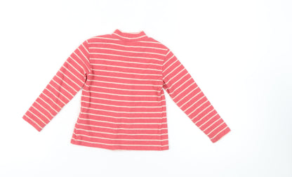 United Colors of Benetton Girls Pink Striped Pullover Jumper 3-4 Years