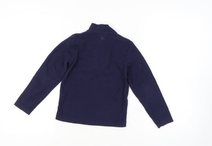 Mountain Warehouse Boys Blue Sweatshirt 7-8 Years - 1/4 Zip, Casual