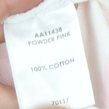 Cotton Traders Men's Pink Striped Polo, XL, Casual Wear