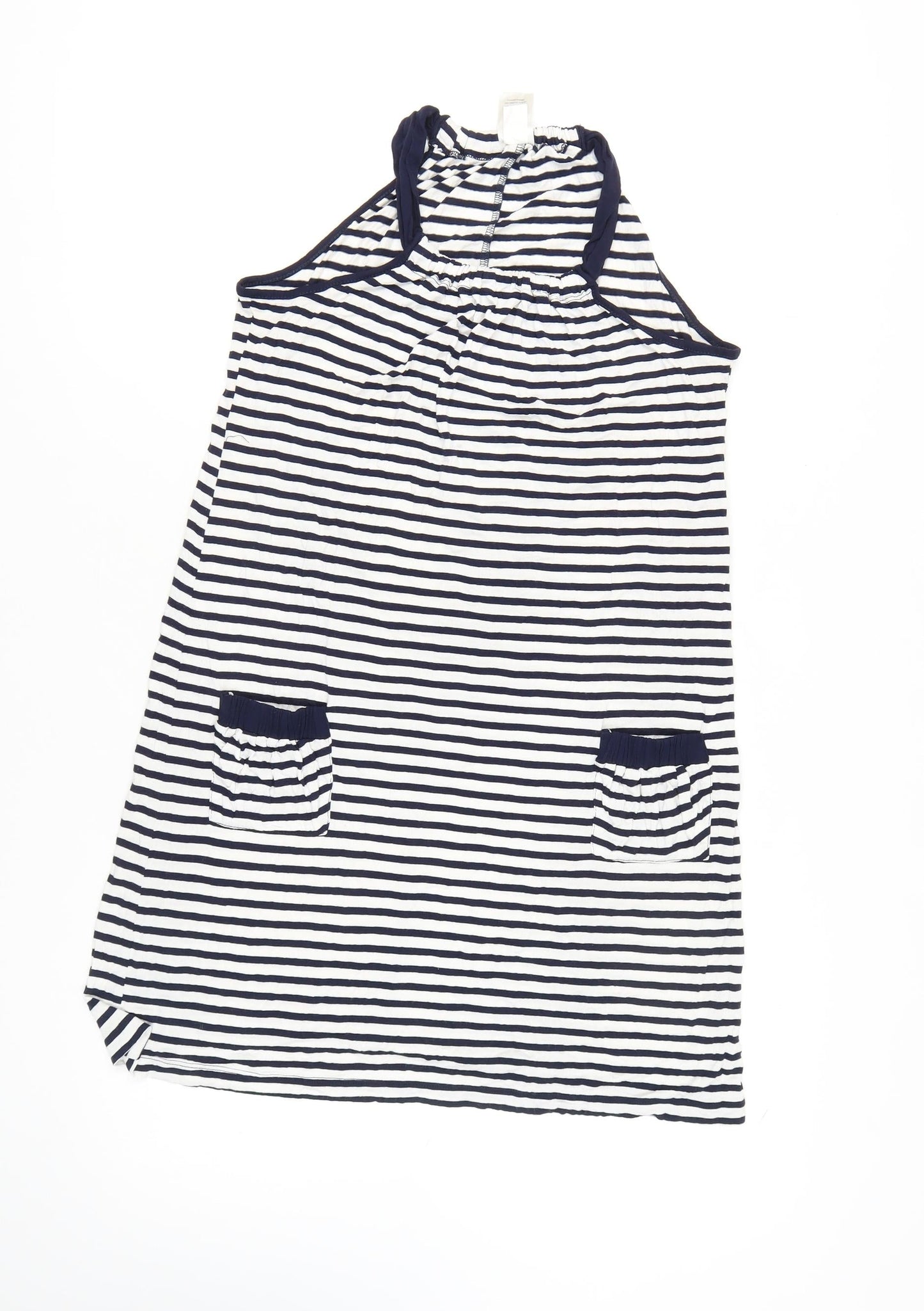 Next Women's Multicoloured Striped Swing Dress Size 10