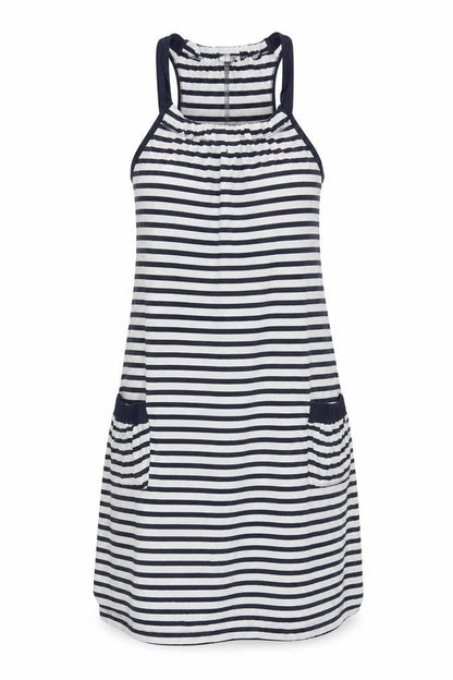Next Women's Multicoloured Striped Swing Dress Size 10