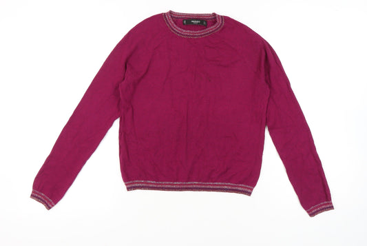 Womens UK Size 10 Mango Pink Pullover Jumper