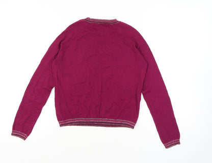 Womens UK Size 10 Mango Pink Pullover Jumper