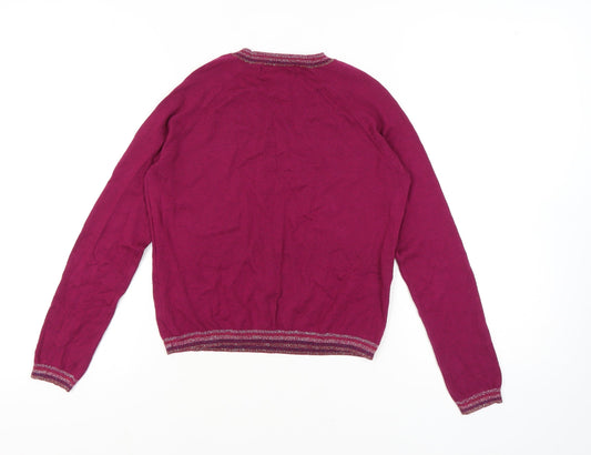 Womens UK Size 10 Mango Pink Pullover Jumper