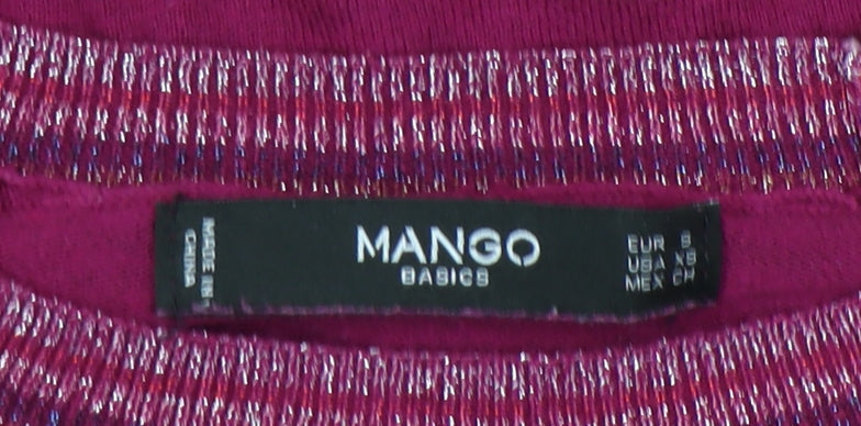 Womens UK Size 10 Mango Pink Pullover Jumper