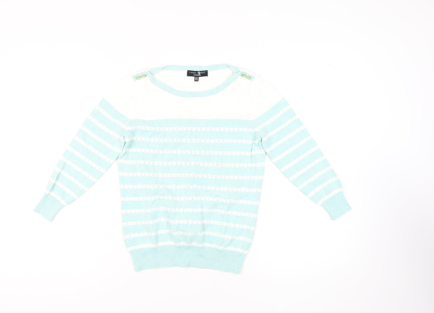 Laura Ashley Women's Striped Jumper, Multicoloured, Size 10