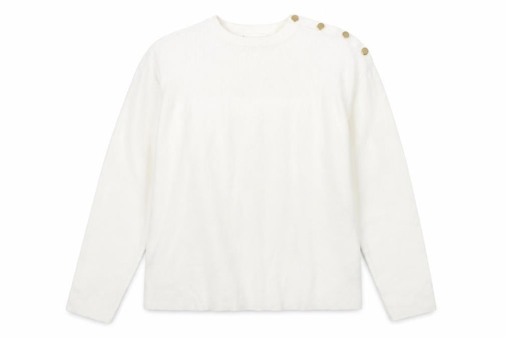 Marks and Spencer Ivory Women's L Crew Neck Jumper