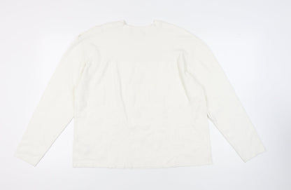 Marks and Spencer Ivory Women's L Crew Neck Jumper