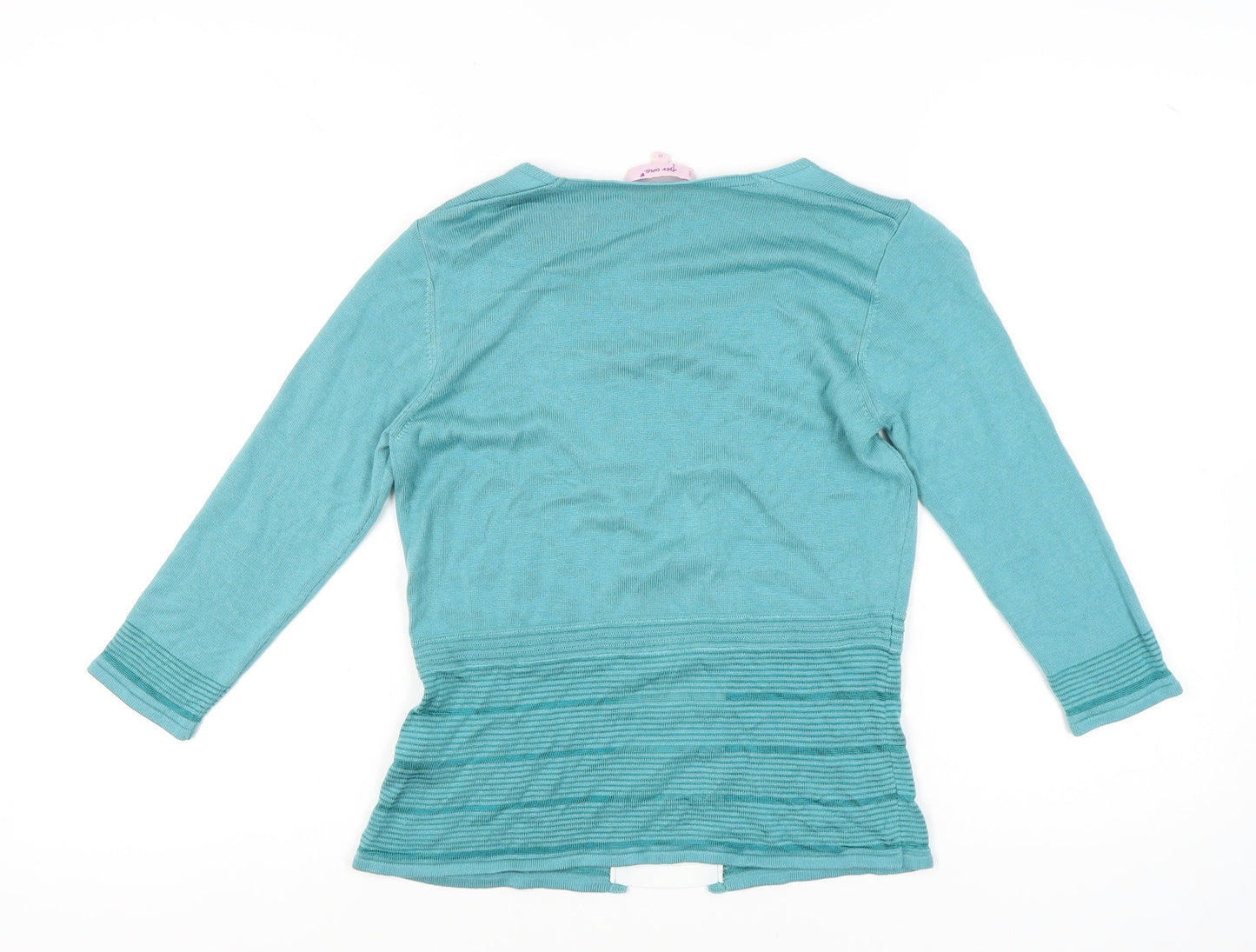 Womens UK Size 10 Marks and Spencer Green Cardigan Jumper
