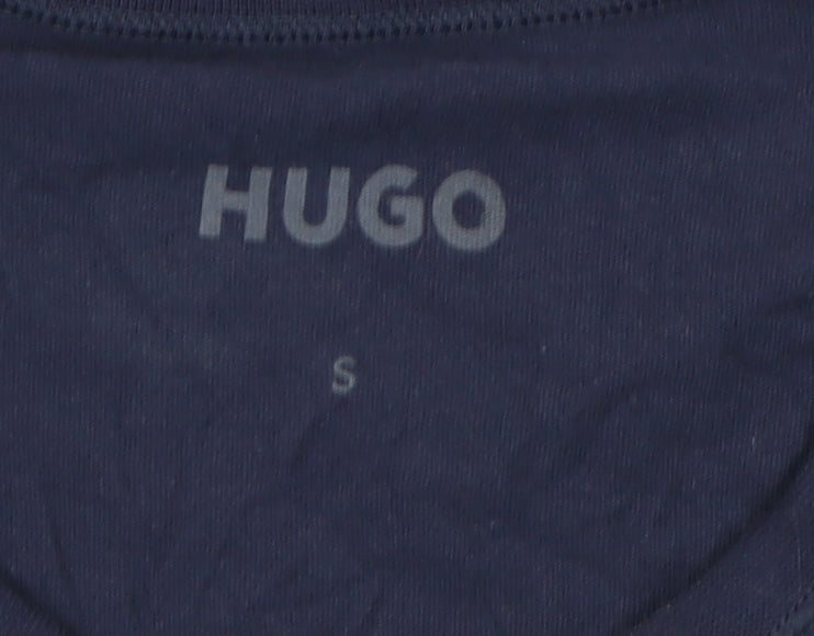 Mens UK Size S HUGO Blue  T-Shirt