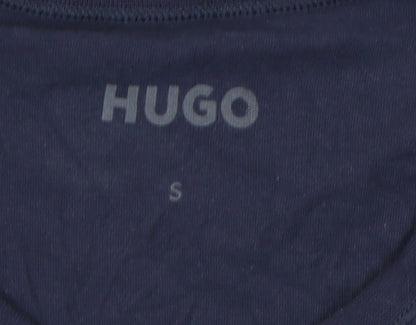Mens UK Size S HUGO Blue  T-Shirt