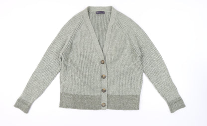 Womens UK Size XL Marks and Spencer Grey Cardigan Jumper