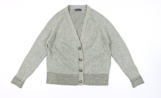 Womens UK Size XL Marks and Spencer Grey Cardigan Jumper