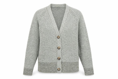 Womens UK Size XL Marks and Spencer Grey Cardigan Jumper