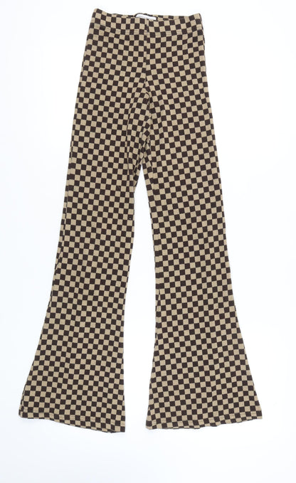 Urban Outfitters Women's XS Brown Beige Check Leggings