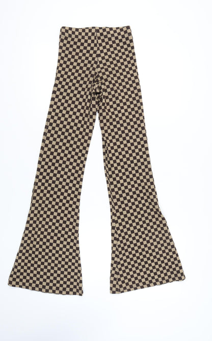 Urban Outfitters Women's XS Brown Beige Check Leggings