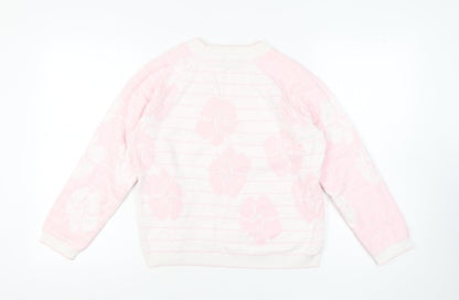 Womens UK Size 12 Crew Clothing Company Pink Pullover Jumper