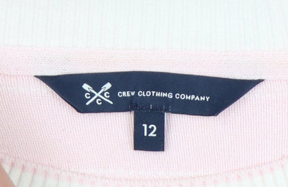 Womens UK Size 12 Crew Clothing Company Pink Pullover Jumper