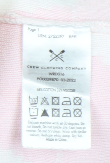 Womens UK Size 12 Crew Clothing Company Pink Pullover Jumper