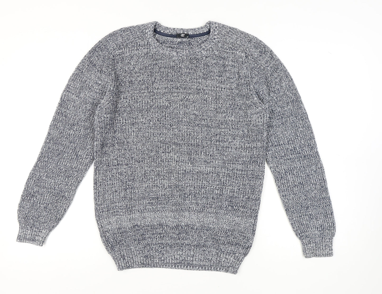 Cotton Traders Men's M Blue Knit Pullover Jumper