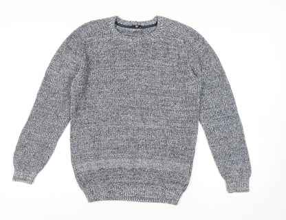 Cotton Traders Men's M Blue Knit Pullover Jumper