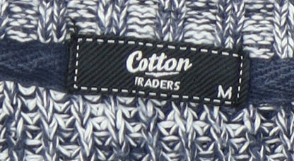 Cotton Traders Men's M Blue Knit Pullover Jumper