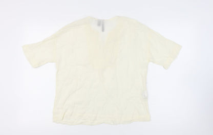 Womens UK Size M Mango Ivory Tunic Blouse