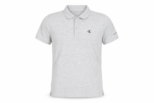 Calvin Klein Boys Grey Polo Shirt, Size 14, Short Sleeve