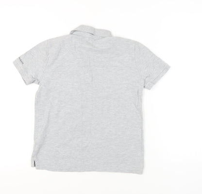 Calvin Klein Boys Grey Polo Shirt, Size 14, Short Sleeve