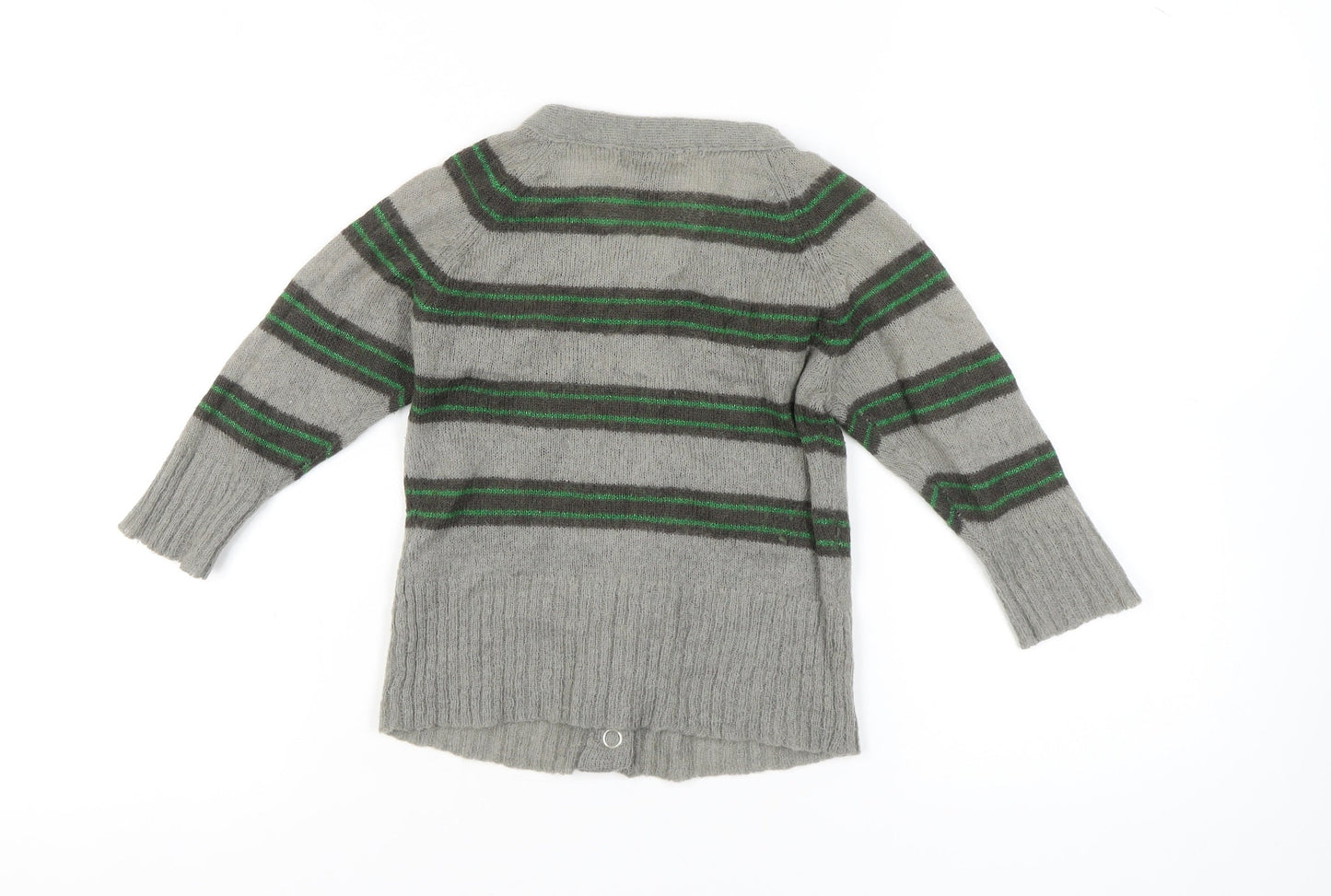 Womens UK Size 10 MNG Basics Grey Cardigan Jumper