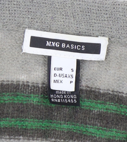 Womens UK Size 10 MNG Basics Grey Cardigan Jumper