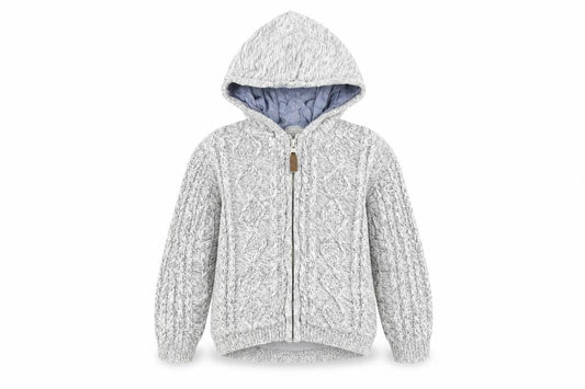 Next Girls Grey Hooded Full Zip Jumper 4-5 Years