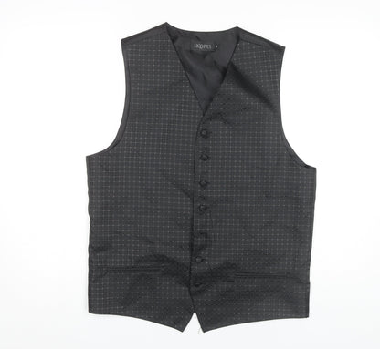 Mens UK Size M Skopes Regular Black Suit Waistcoat
