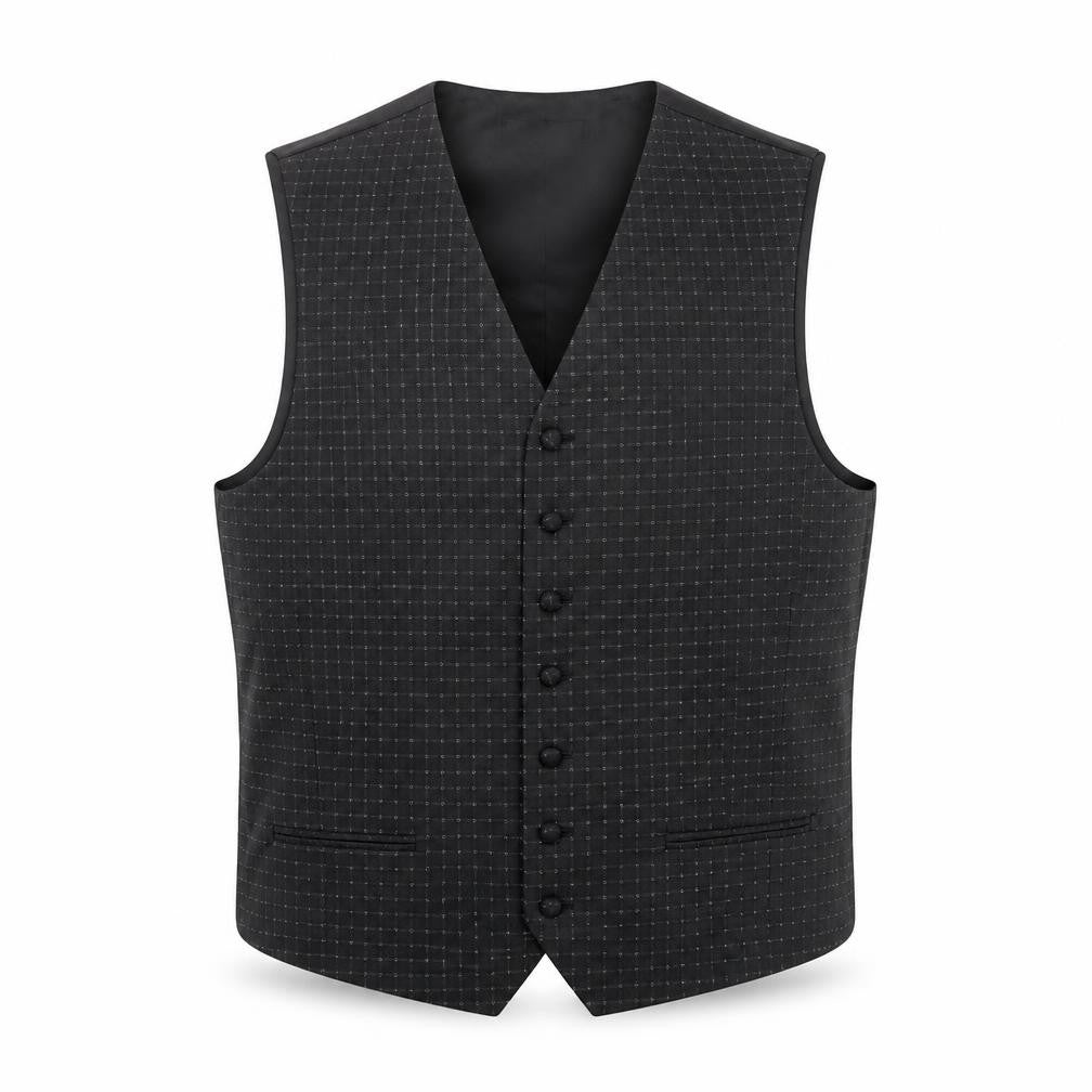 Mens UK Size M Skopes Regular Black Suit Waistcoat