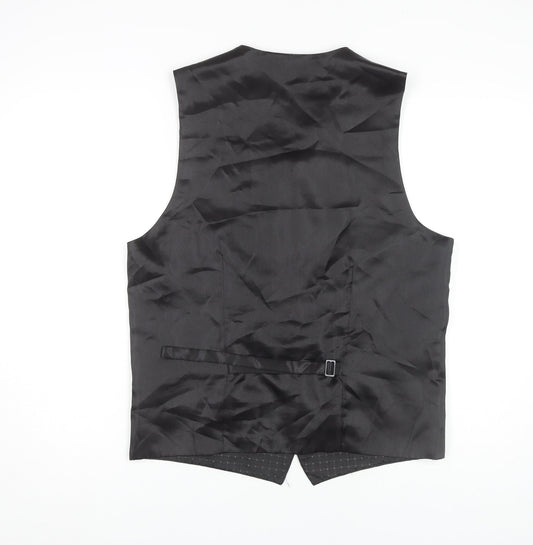 Mens UK Size M Skopes Regular Black Suit Waistcoat