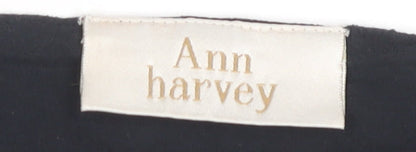 Ann Harvey Women's Black Embroidered Tank Top UK 18