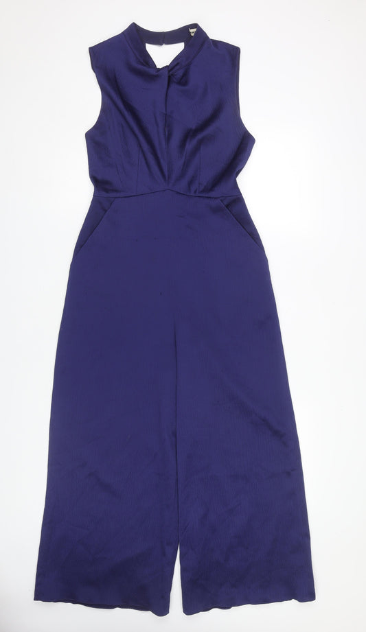 Whistles Women's Blue Sleeveless Jumpsuit Size 6