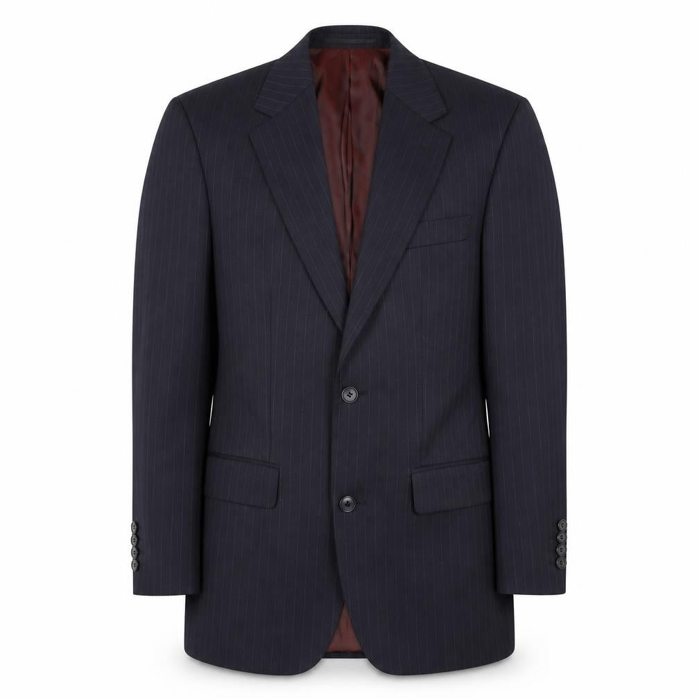 Mens UK Size 36 Charlton Gray Regular Blue Suit Jacket