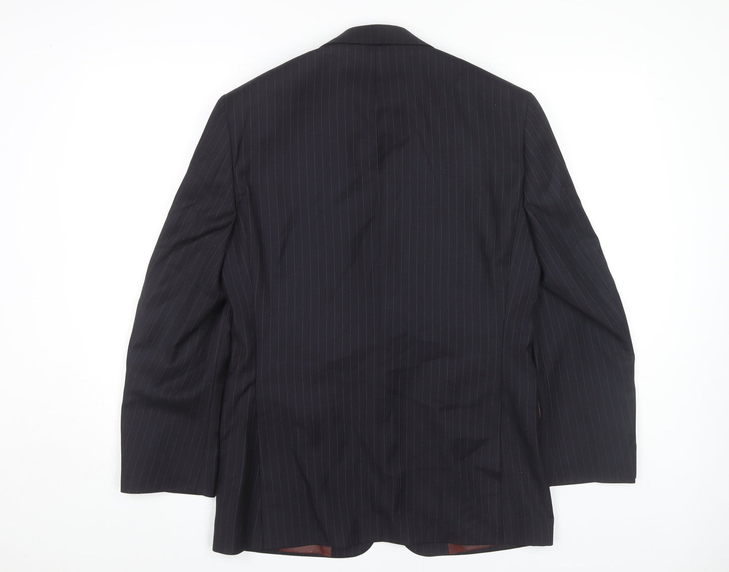 Mens UK Size 36 Charlton Gray Regular Blue Suit Jacket