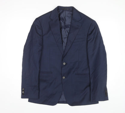 Mens UK Size 38 T.M.Lewin Regular Blue Suit Jacket