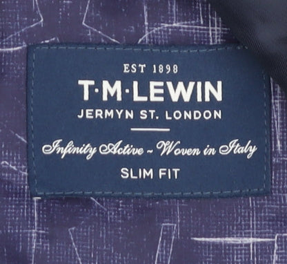 Mens UK Size 38 T.M.Lewin Regular Blue Suit Jacket