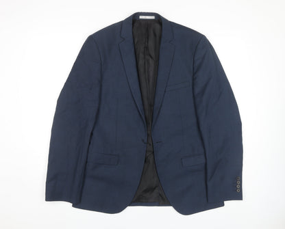 Mens UK Size 38 Burton Regular Blue Suit Jacket