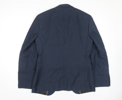 Mens UK Size 38 Burton Regular Blue Suit Jacket