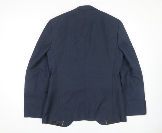 Mens UK Size 38 Burton Regular Blue Suit Jacket