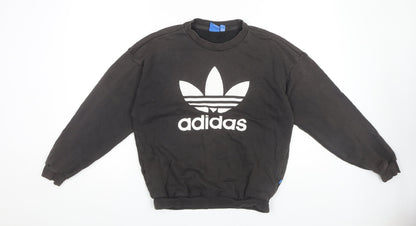 Adidas Women's Black Pullover Sweatshirt Size 8