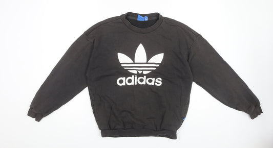 Adidas Women's Black Pullover Sweatshirt Size 8