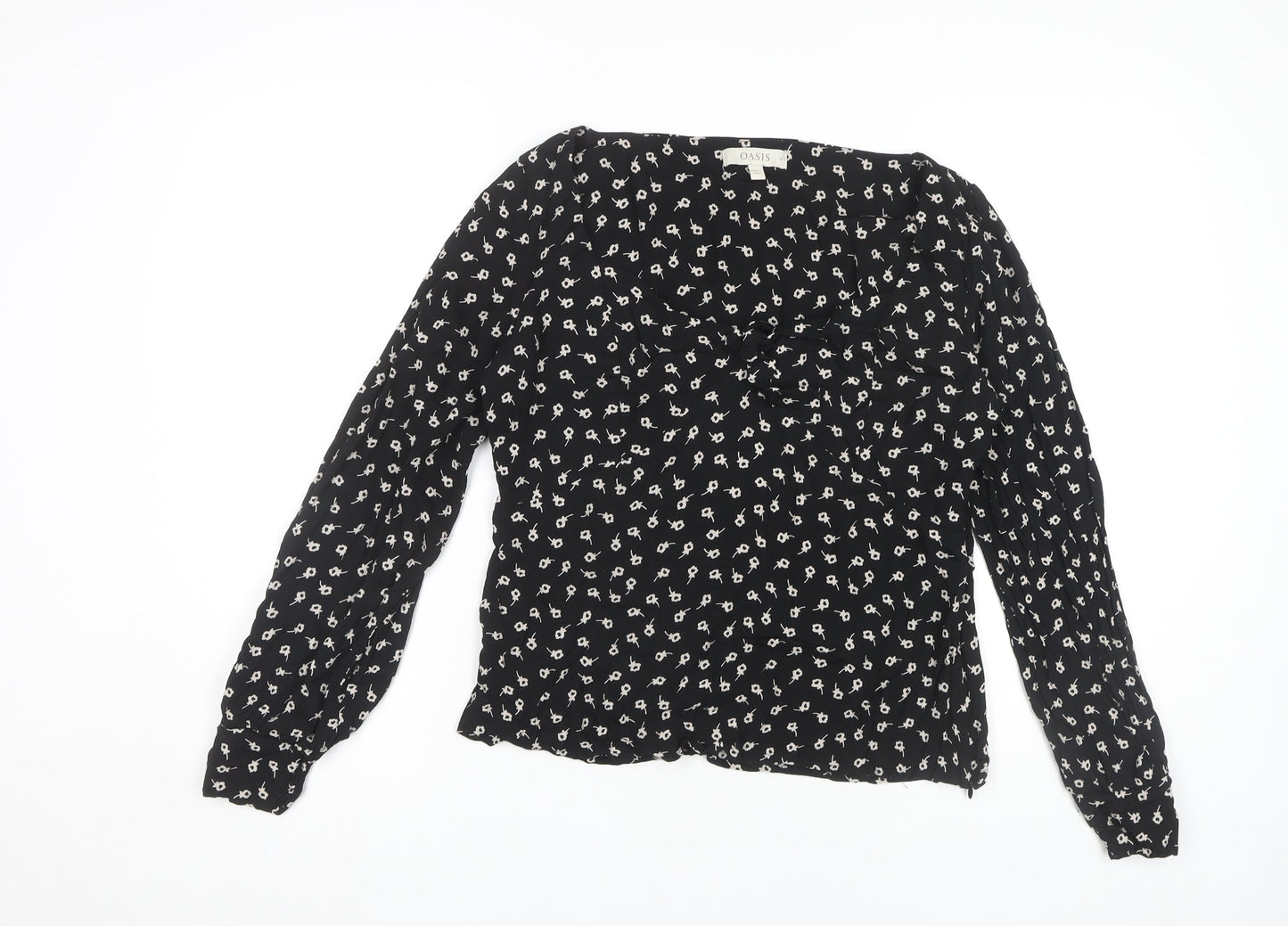 Womens UK Size 16 Oasis Black  Blouse
